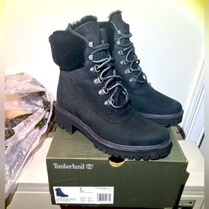 Timberland Women's Courmayeur Valley Faux Fur Boots, Size 7M